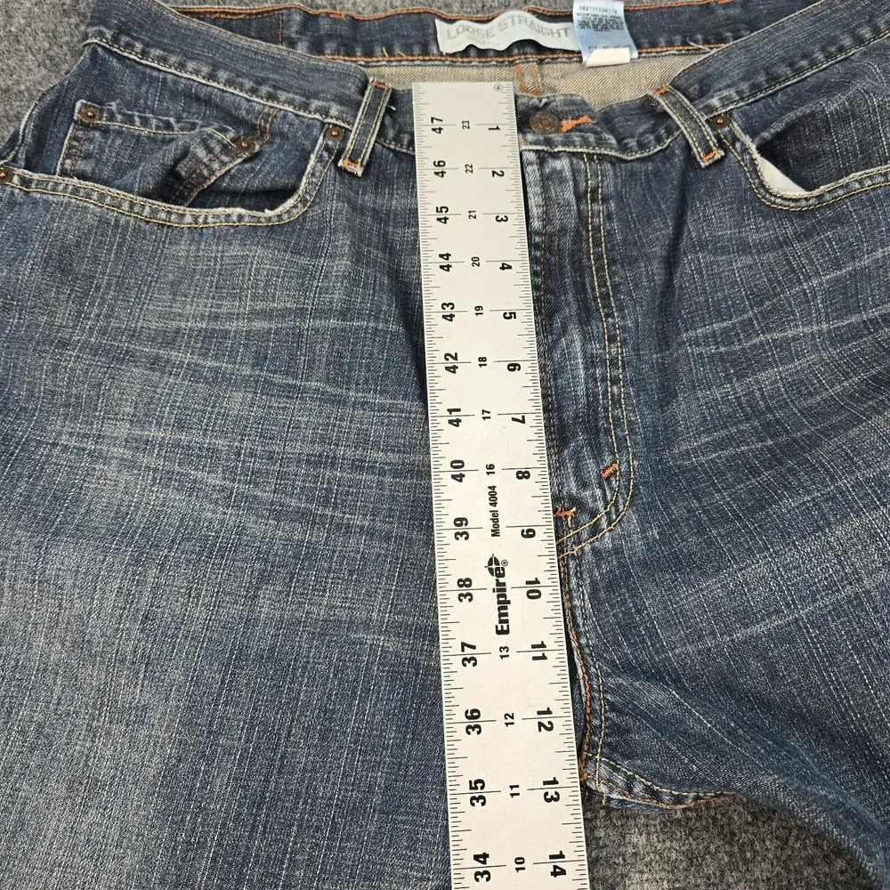 Levi's 569 Loose Fit Straight Leg Blue Jeans Men's 38x29 Y2K Baggy 100% Cotton